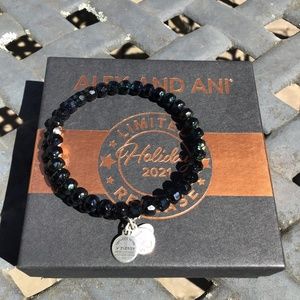 Alex and Ani black beaded bracelet